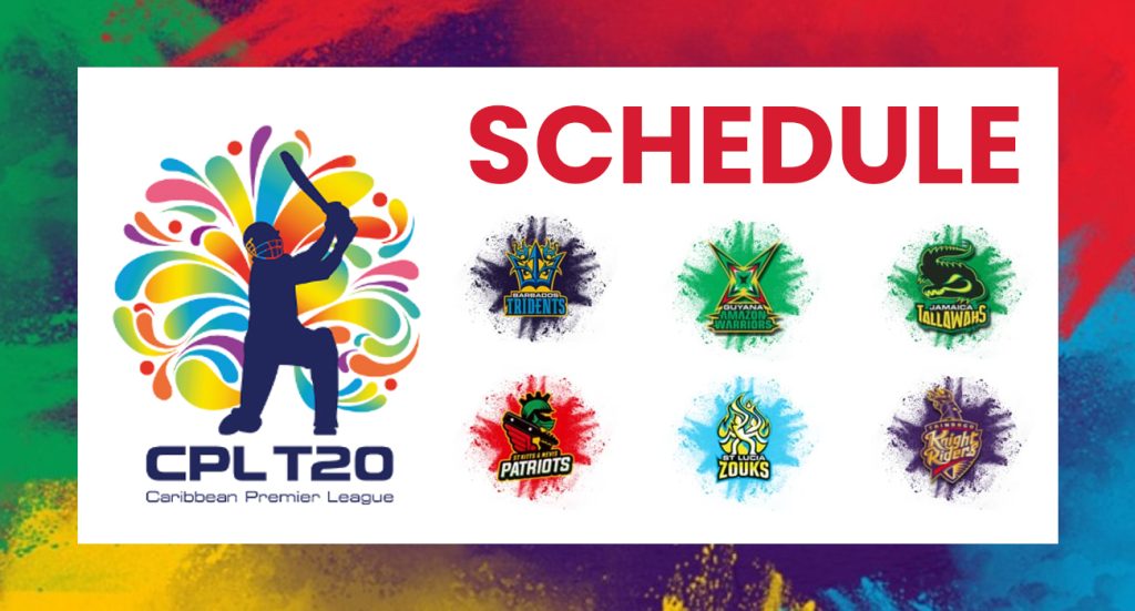 Caribbean Premier League Squad, Schedule and Fixtures