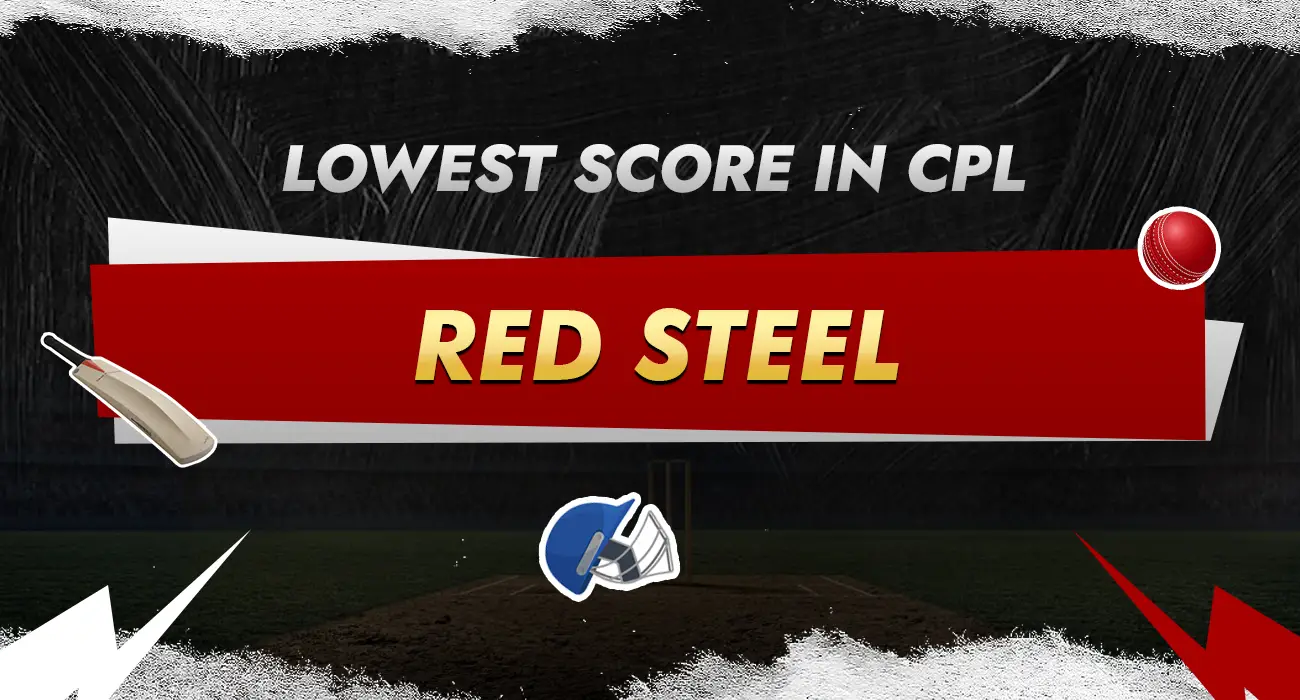 Khelraja.com - Lowest Score in CPL - Red-Steel