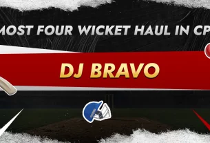 Khelraja.com - Most Four Wicket Haul in CPL - DJ-Bravo