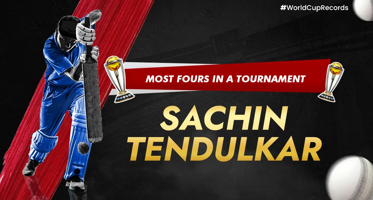 Khelraja.com - Most Fours in a Tournament - Sachin Tendulkar