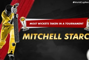 Khelraja.com - Most Wickets Taken in a Tournament in Cricket World Cup - Mitchell Starc