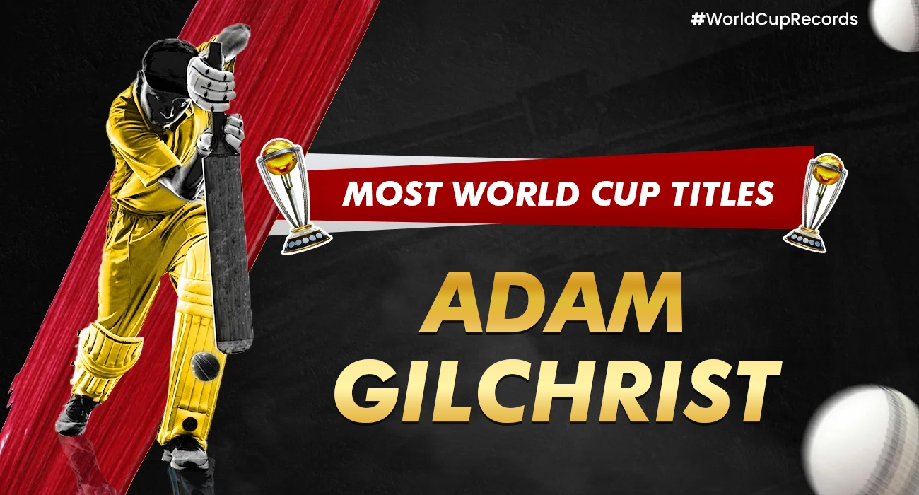 Khelraja.com - Most World Cup Titles - Adam Gilchrist