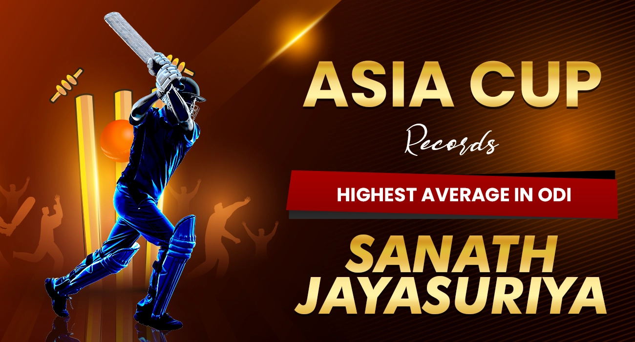 Highest Average in ODI - Sanath Jayasuriya