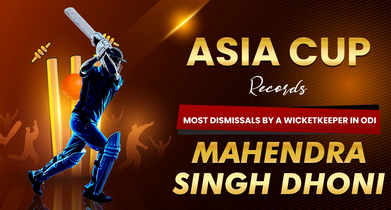 Most Dismissals by a Wicketkeeper in ODI - Mahendra Singh Dhoni