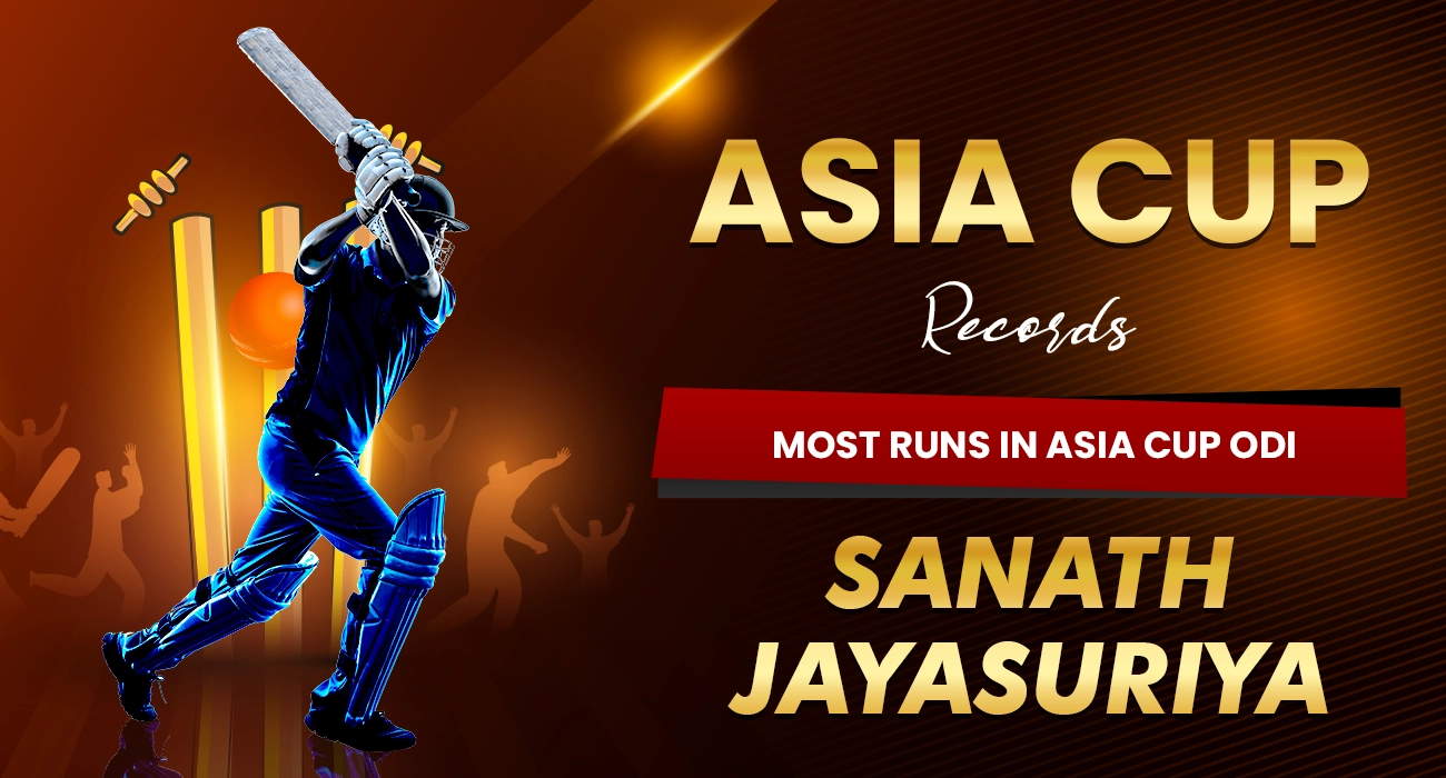 Most Runs in Asia Cup ODI - Sanath Jayasuriya