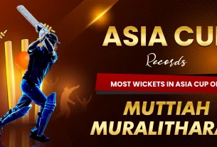 Most Wickets in Asia Cup ODI - Muttiah Muralitharan