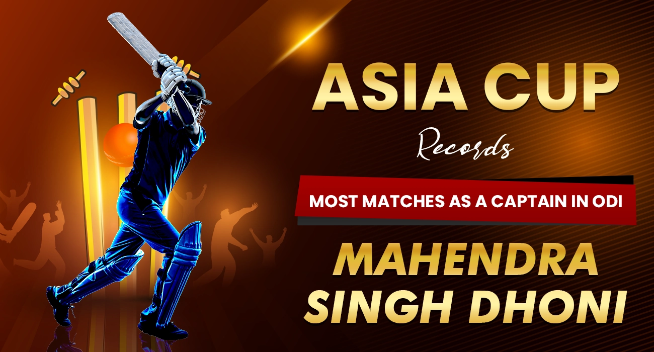 Most matches as a captain in ODI - Mahendra Singh Dhoni