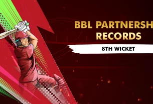 Khelraja.com - Big Bash League (BBL) Partnership Records - Which Players Have Recorded the Highest Eighth Wicket Partnership in the History of BBL