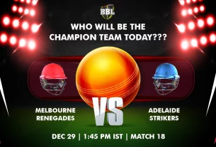 Khelraja.com - Melbourne Renegades vs Adelaide Strikers Today Match Predictions BBL 2024