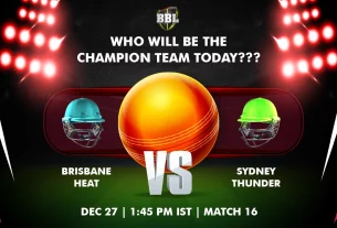 Khelraja.com - Sydney Thunder vs Brisbane Heat Today Match Predictions BBL 2024