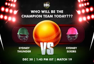 Khelraja.com - Sydney Thunder vs Sydney Sixers Today Match Predictions BBL 2024
